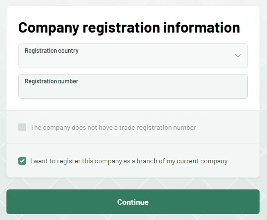 step 4 - company registration information