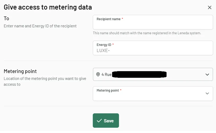 step 3 - give access to metering data